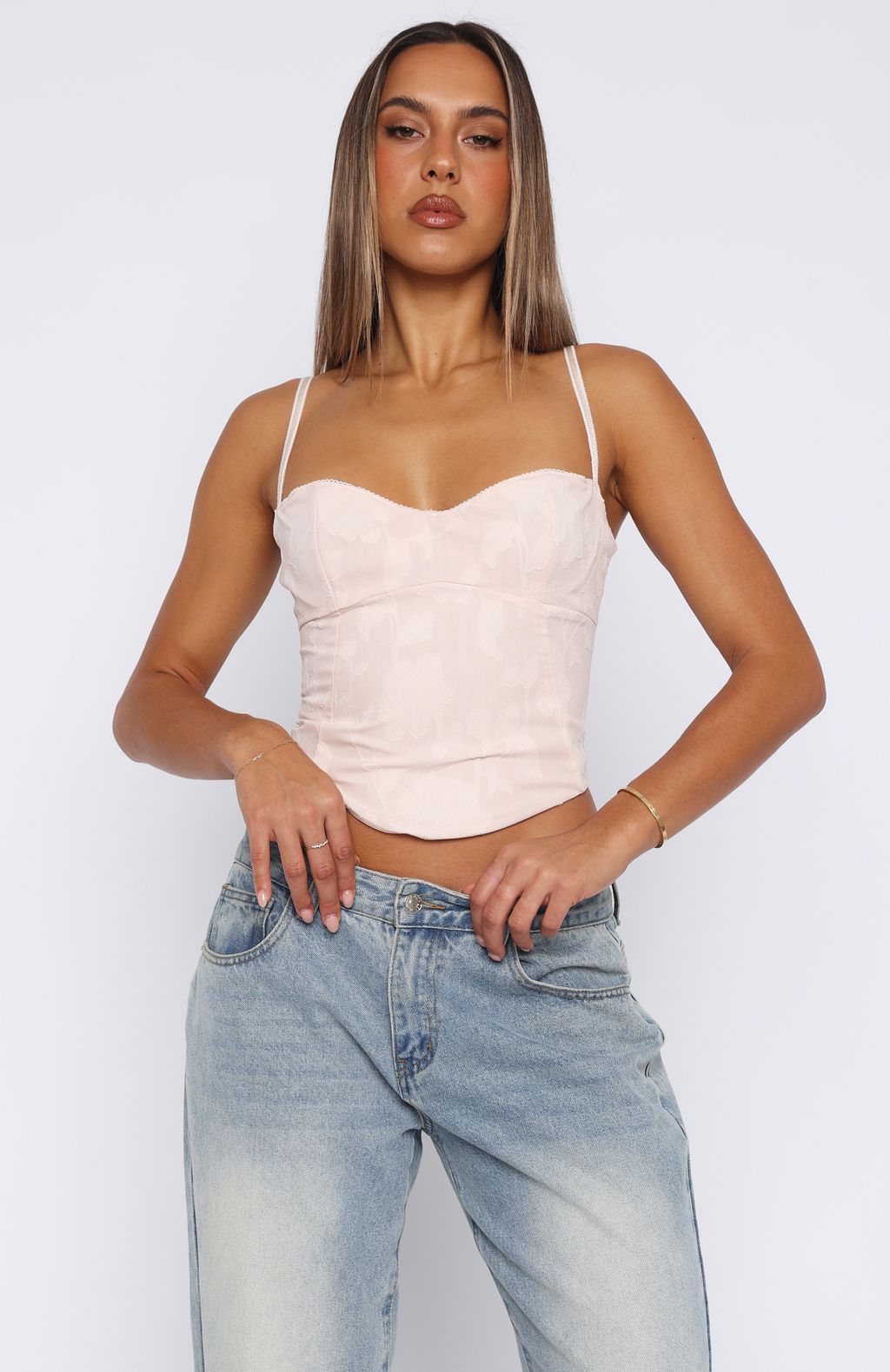 White Fox Broken Dreams Bustier Blush