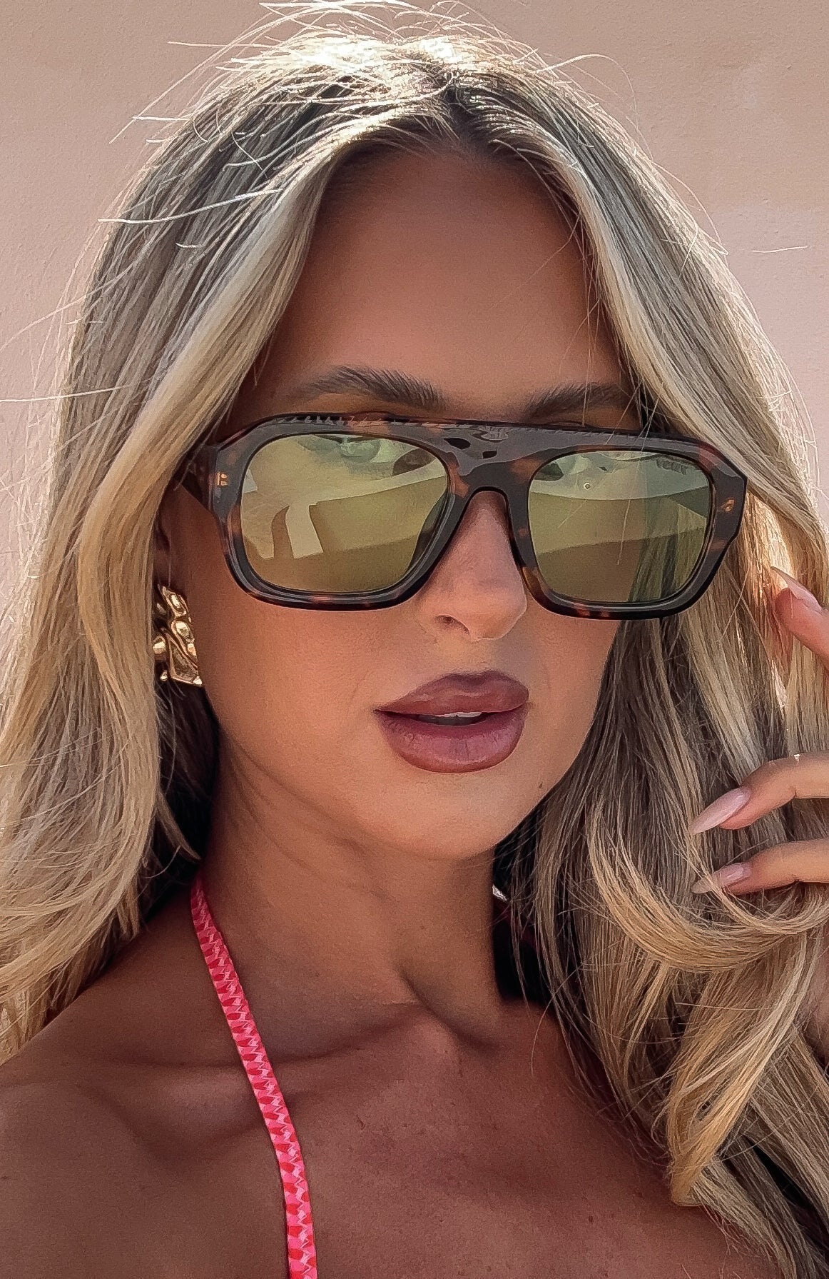 White Fox James Sunglasses Tort/Green