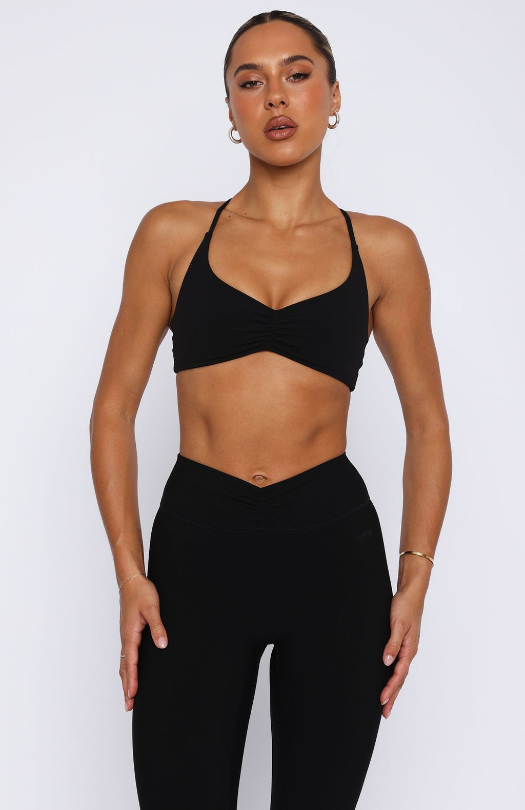 White Fox Fusion Sports Bra Black