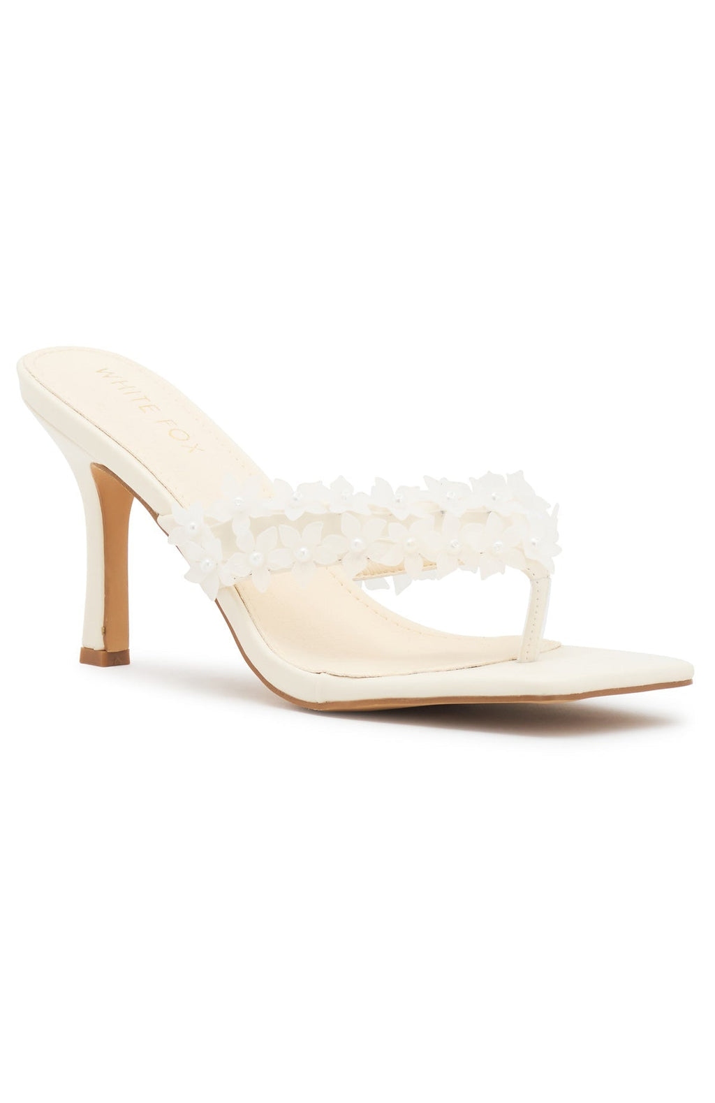 White Fox Rocco Mules Cream