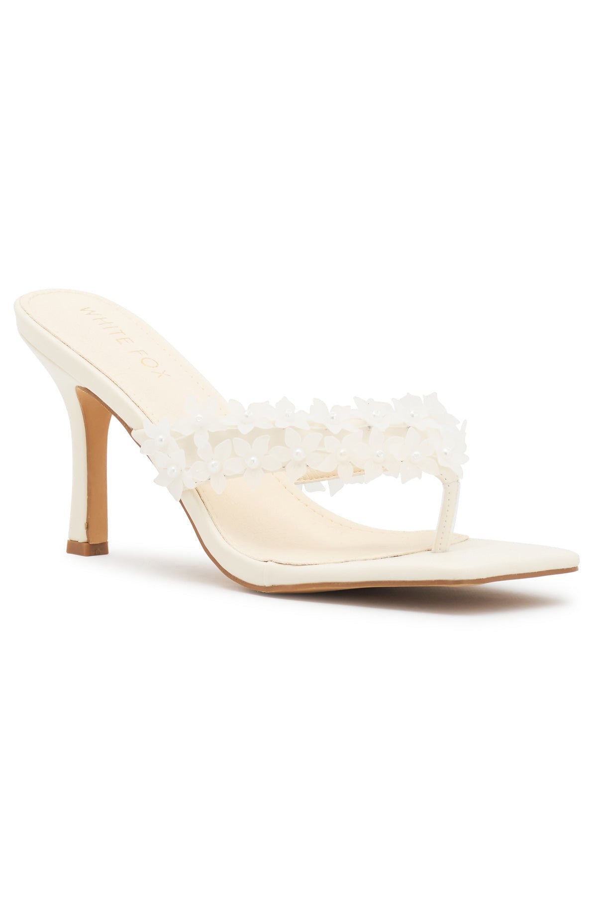 White Fox Rocco Mules Cream