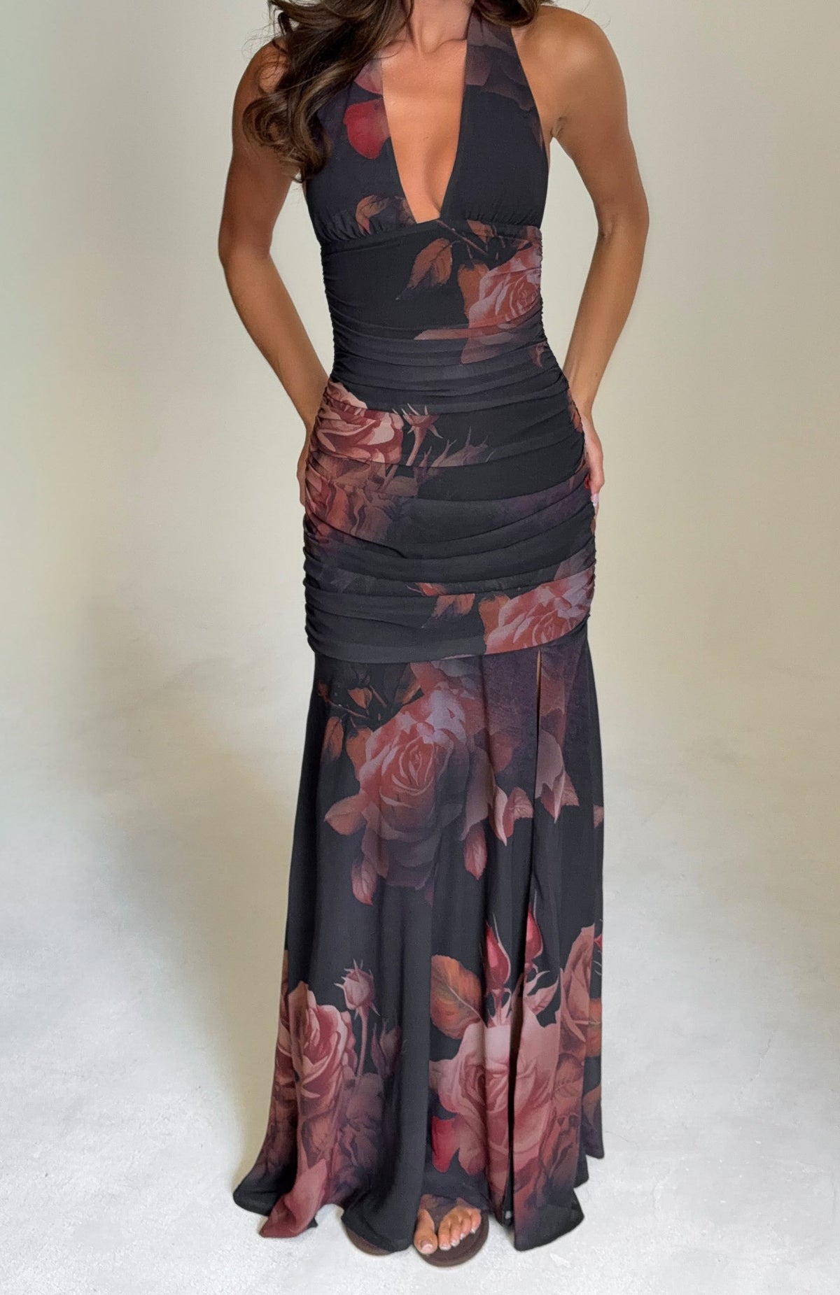 White Fox Cherish The Thought Maxi Dress Midnight Silk