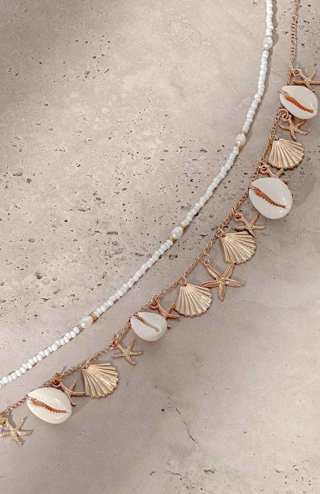 White Fox Cora Body Chain White/Gold