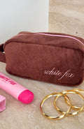 White Fox Lillian Cosmetic Bag Chocolate