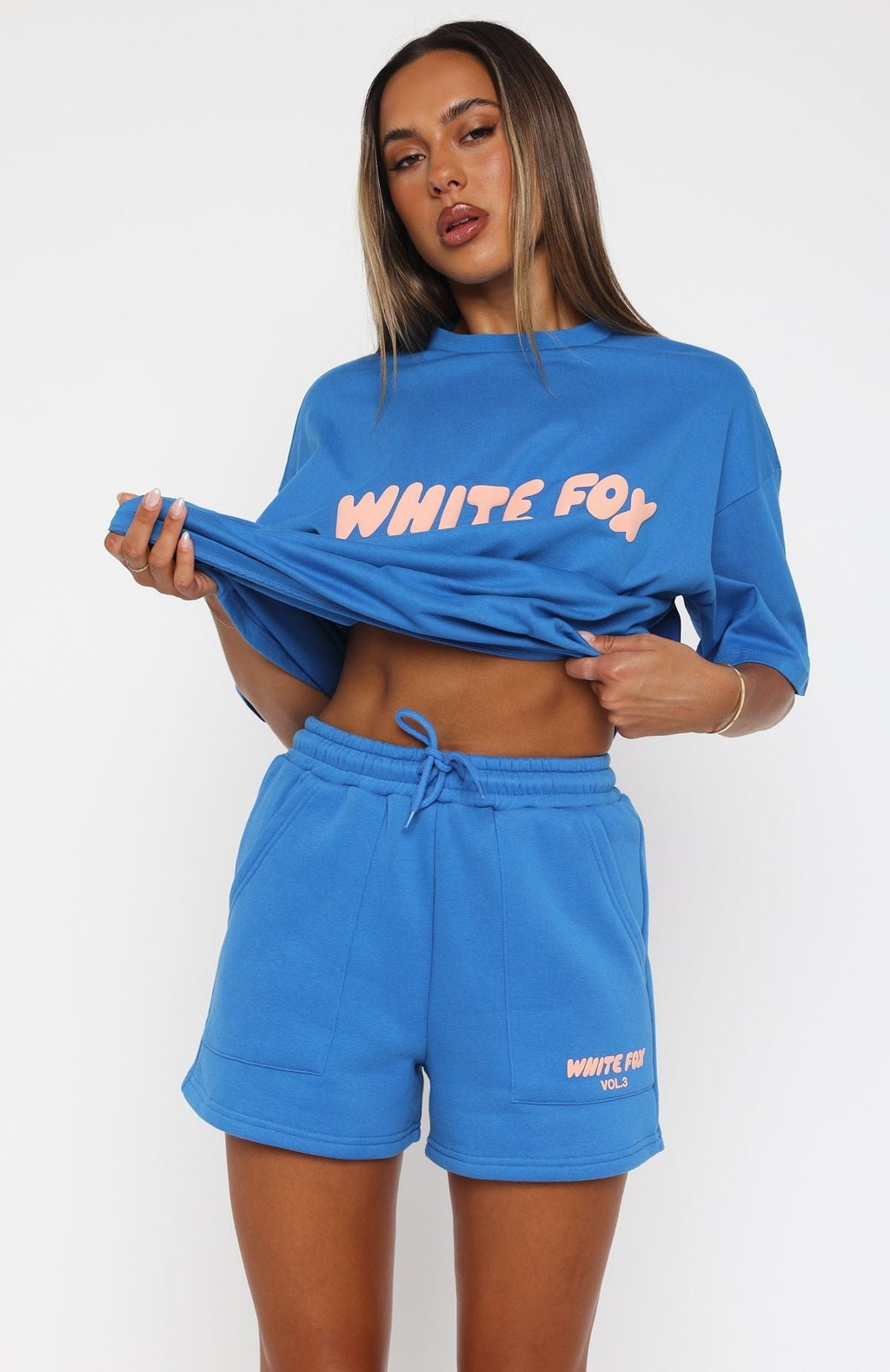 White Fox Offstage Lounge Shorts Azure