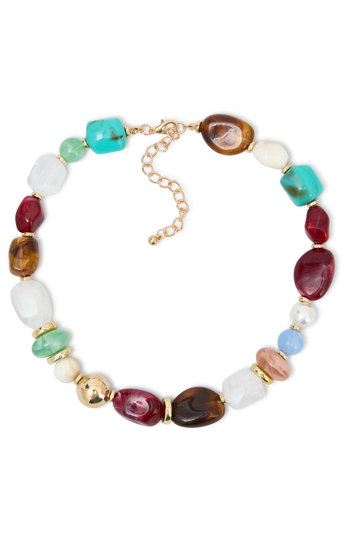 White Fox Ignatius Necklace Gold