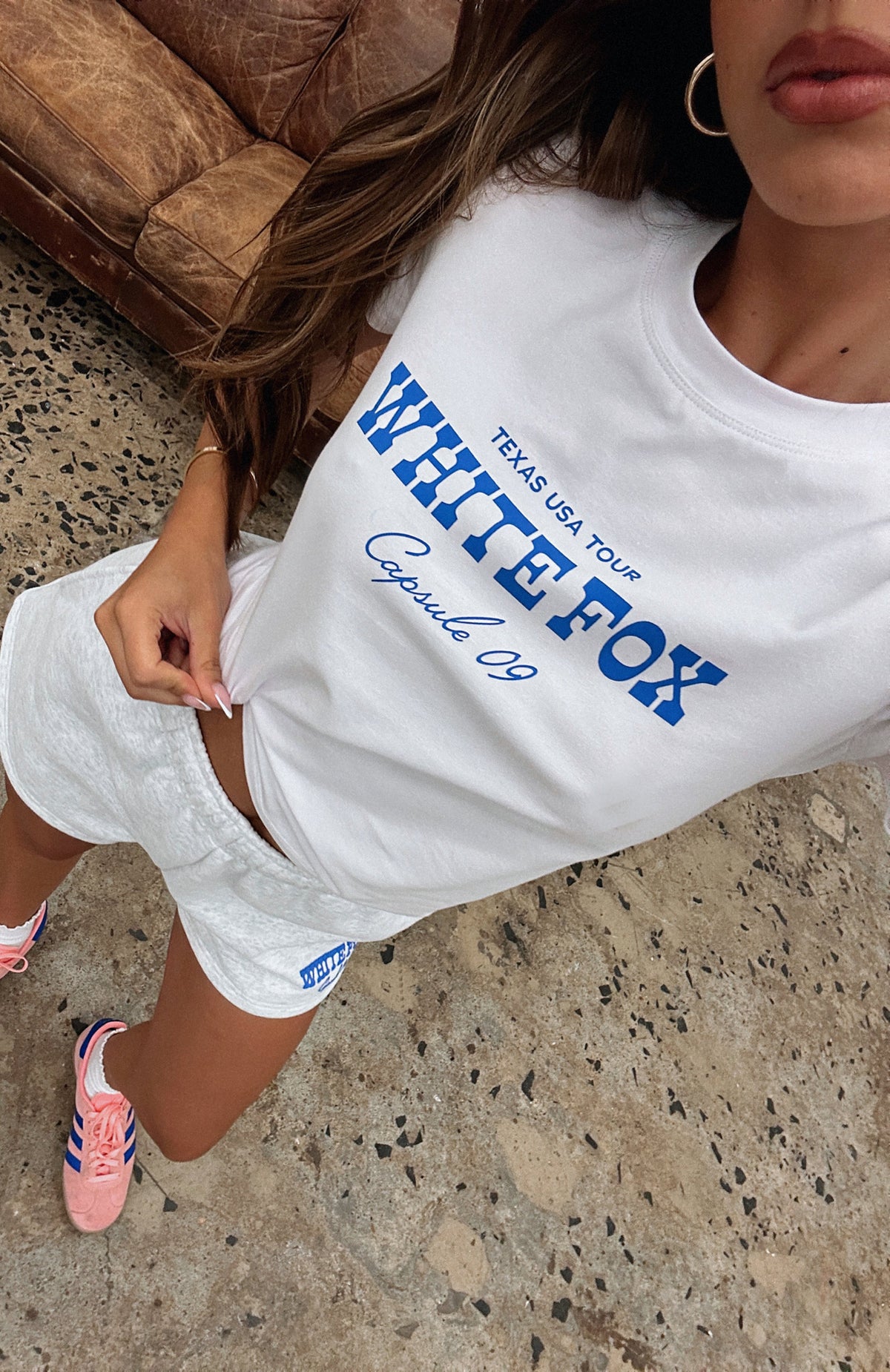 White Fox Capsule 9 Western Classic Relaxed Baby Tee White