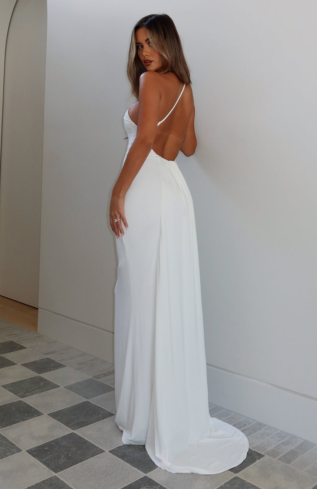 White Fox Our Love Story Maxi Dress Off White