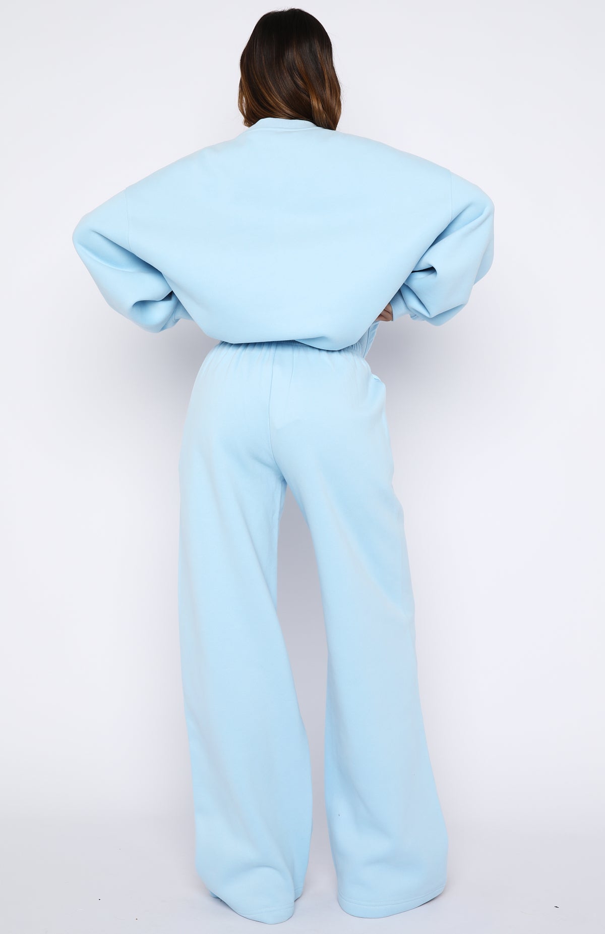 White Fox Release 15 Asalia Wide Leg Sweatpants Blue