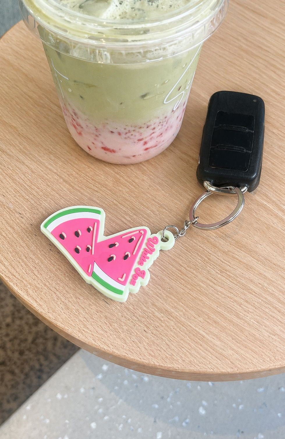 White Fox Aurelian Keychain Watermelon