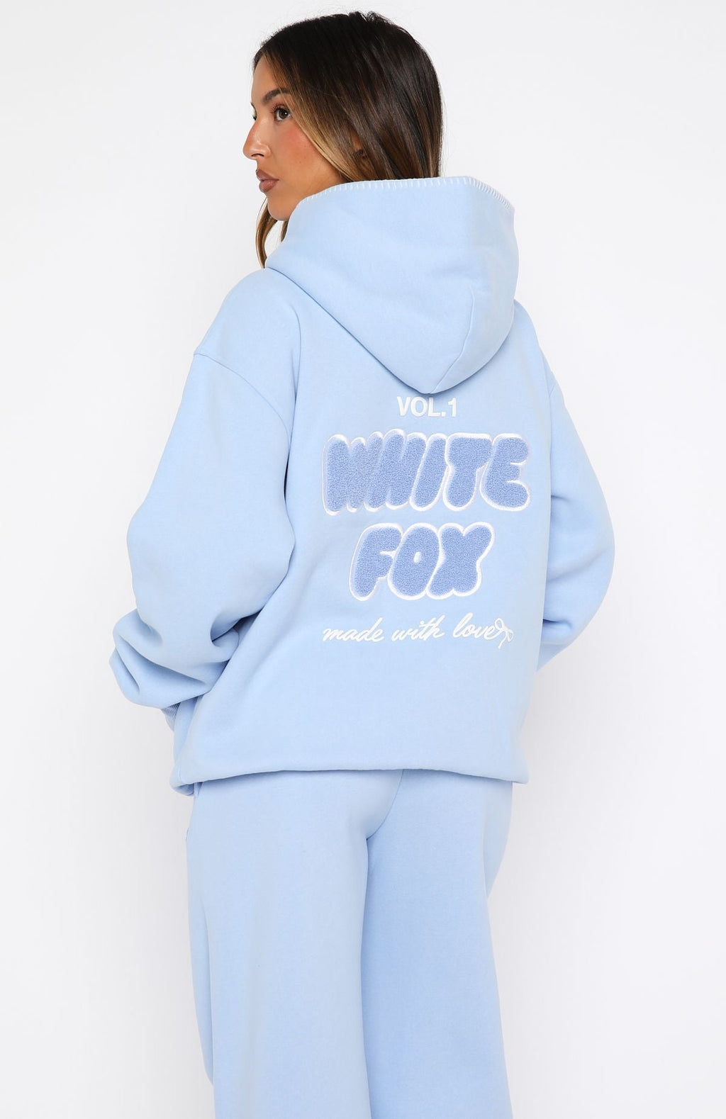 White Fox Vol. 1 Oversized Hoodie Blue