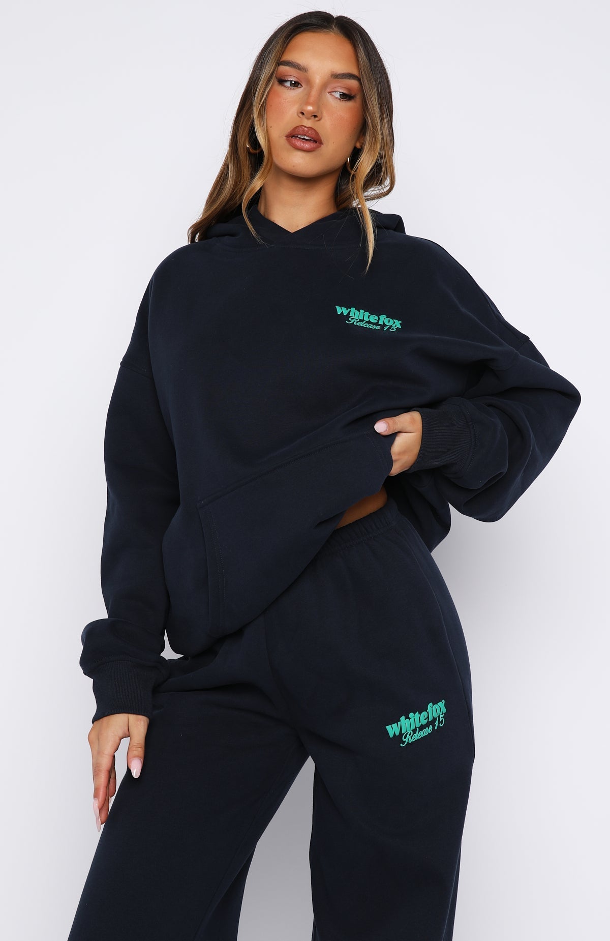 White Fox Release 15 Kiana Oversized Hoodie Navy