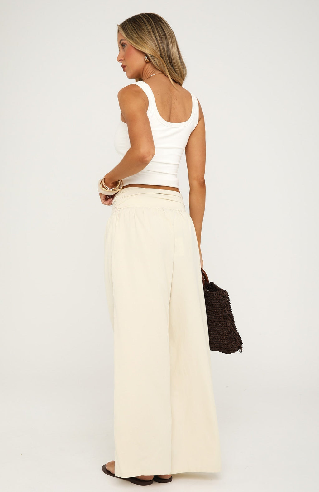 White Fox Skipping Town Pants Off White