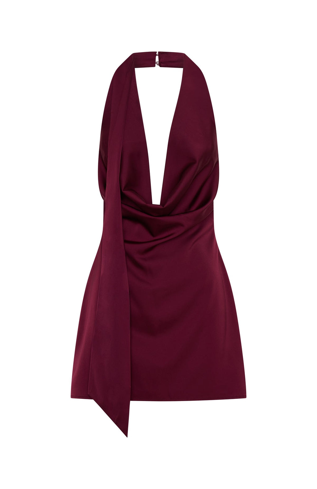 White Fox Party Never Stops Mini Dress Burgundy