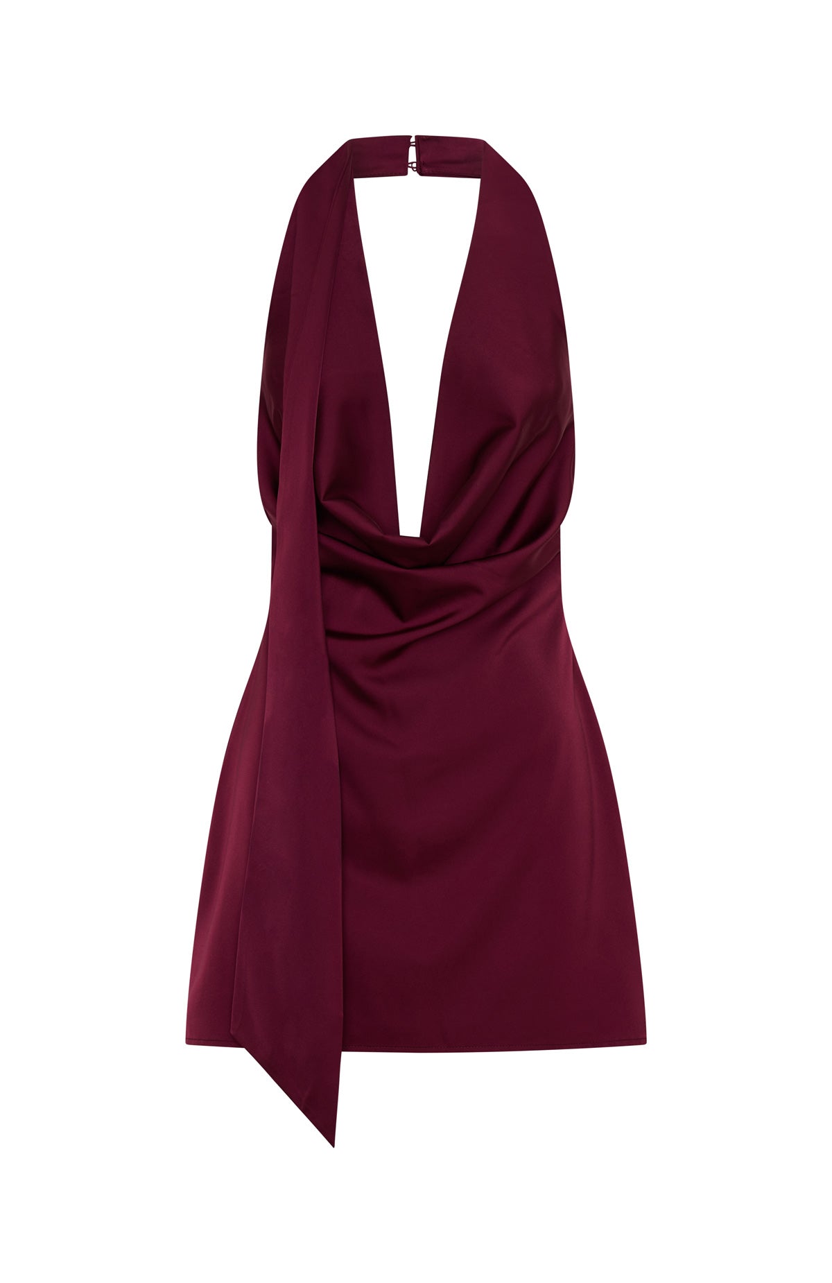 White Fox Party Never Stops Mini Dress Burgundy