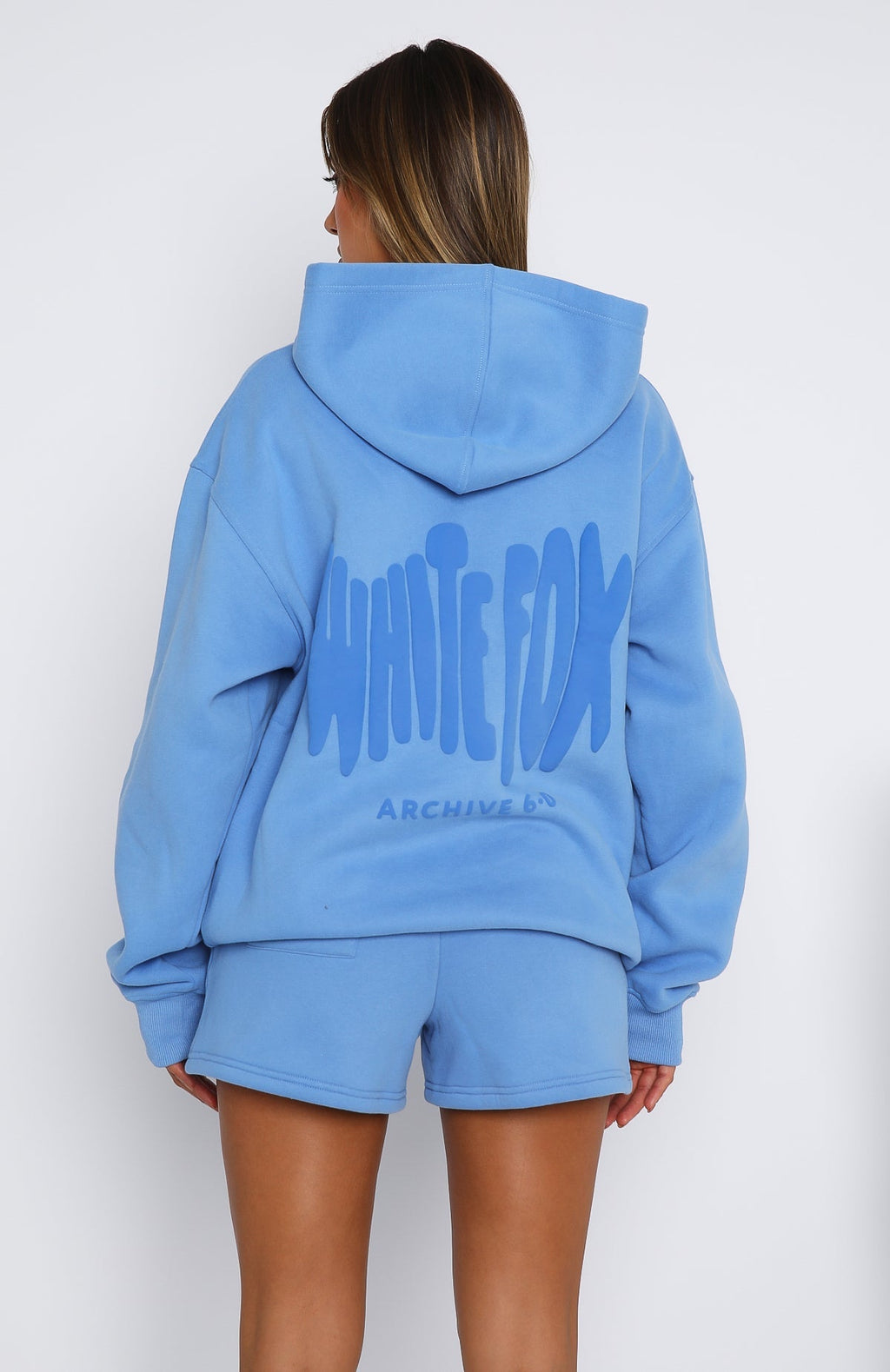White Fox Archive 6.0 Oversized Hoodie Blueberry