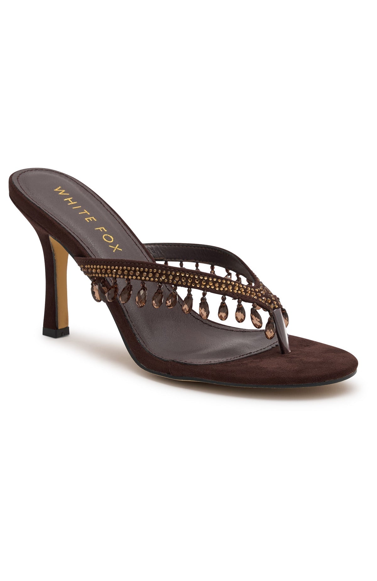 White Fox Jackie Mules Chocolate
