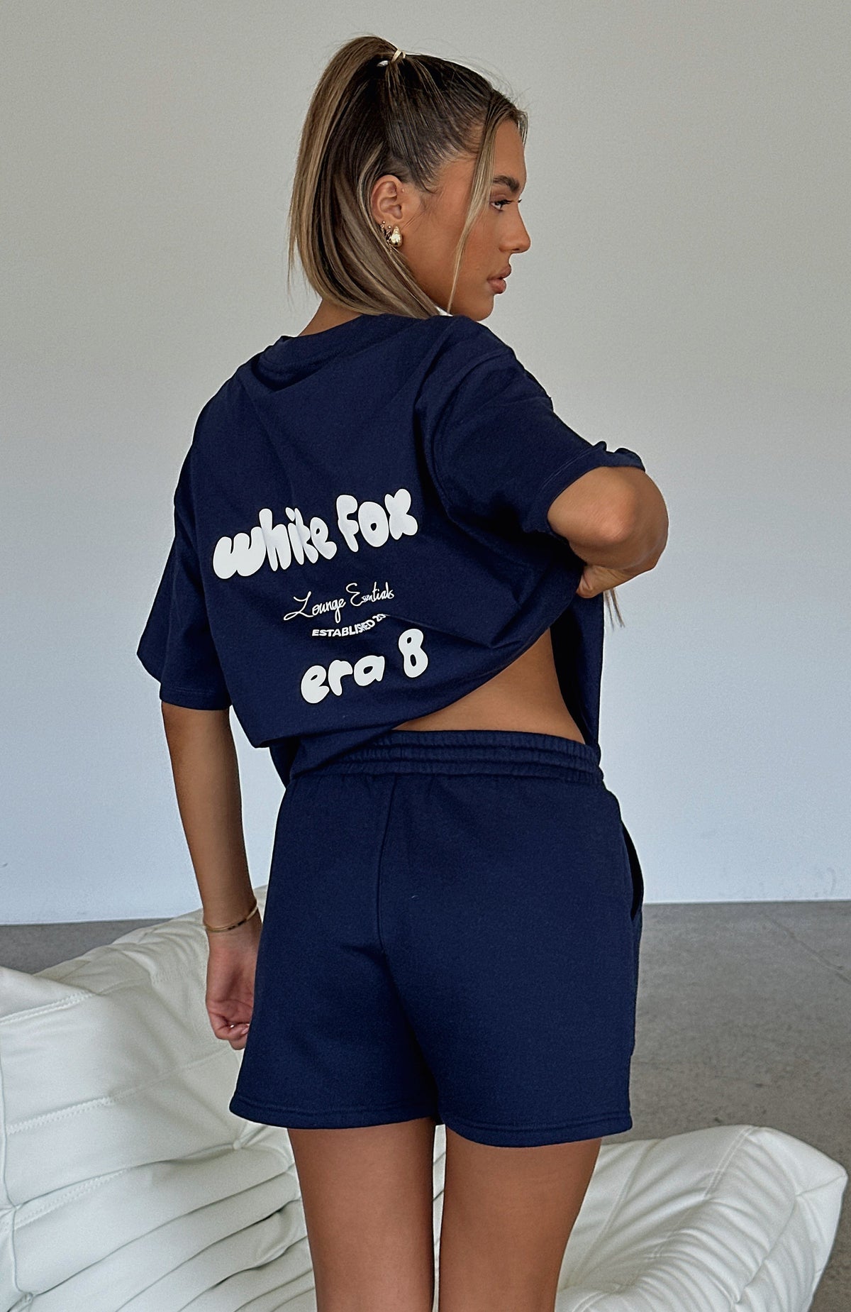 White Fox Era 8 Oversized Tee Nautical