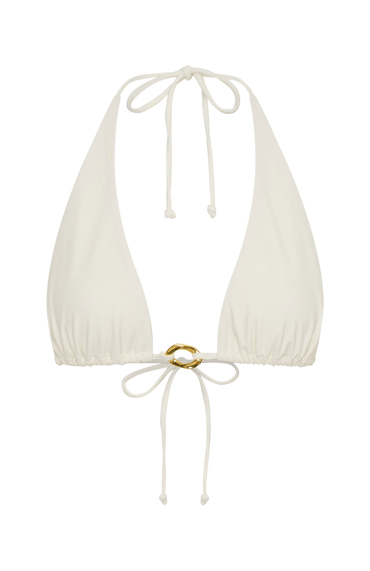 White Fox Stormy Bikini Top Coconut