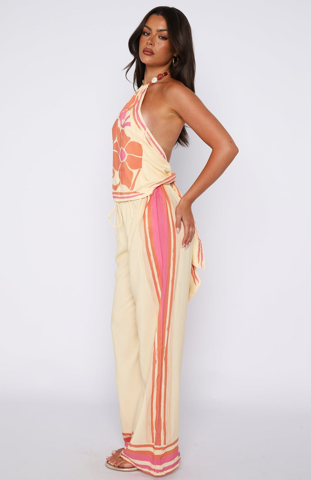 White Fox Tropic Muse Pants Lemon Symphony