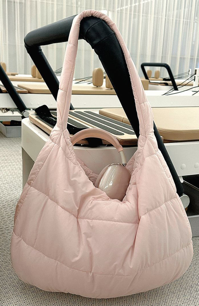White Fox Mac Shoulder Bag Baby Pink