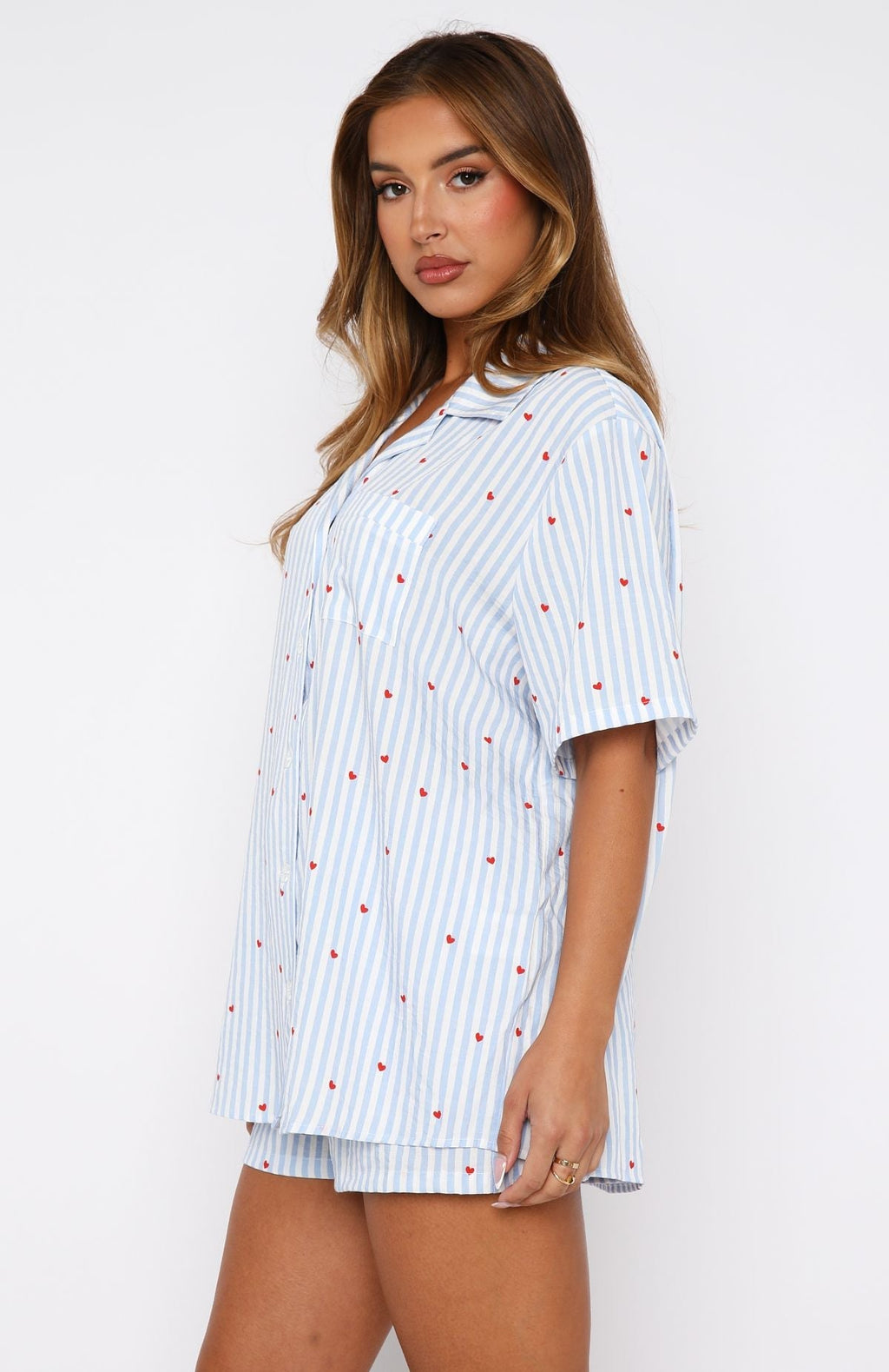White Fox Offline Pyjama Set Blue Sweetheart