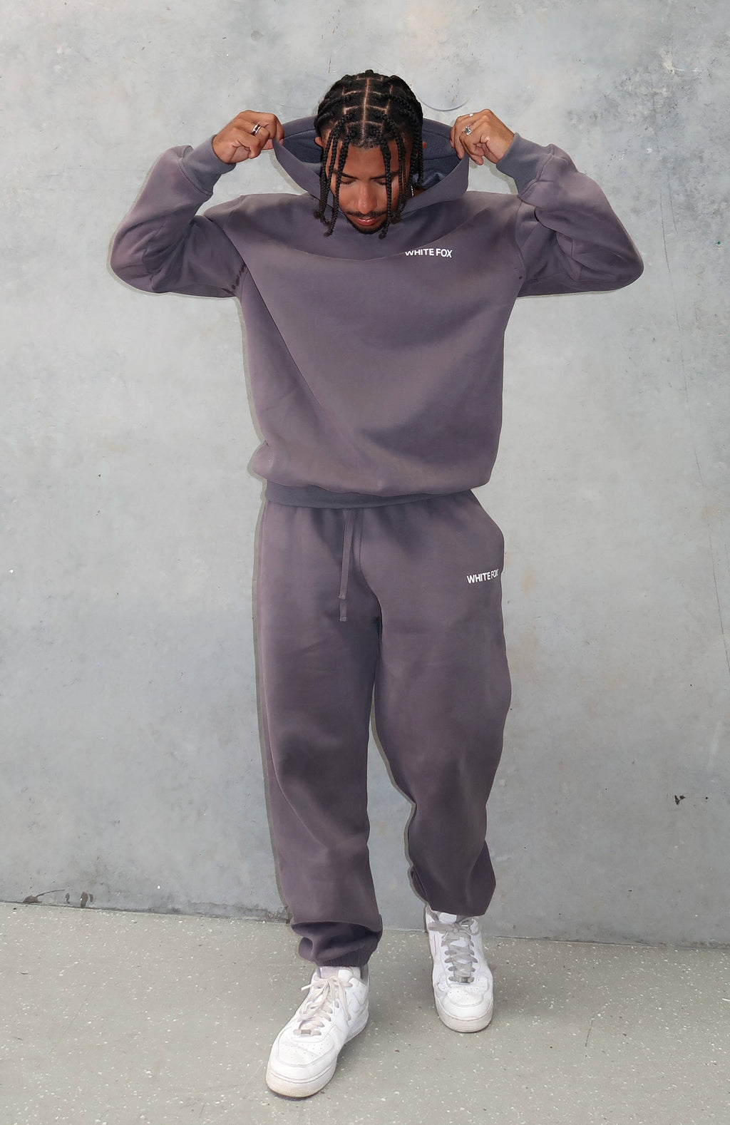 White Fox Core Classic Sweatpants Volcanic