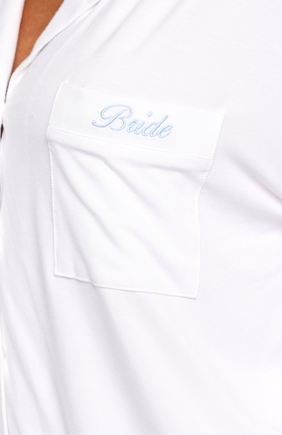 White Fox Bridal Party Long Sleeve Pyjama Set Off White