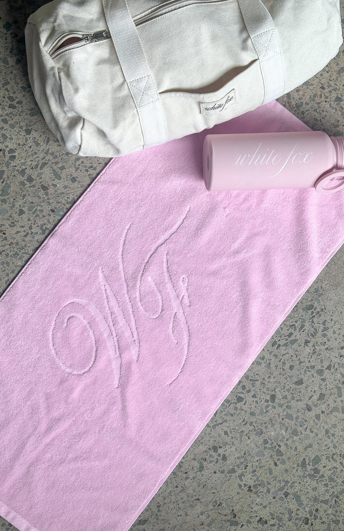 White Fox Feeling Fresh Gym Towel Baby Pink