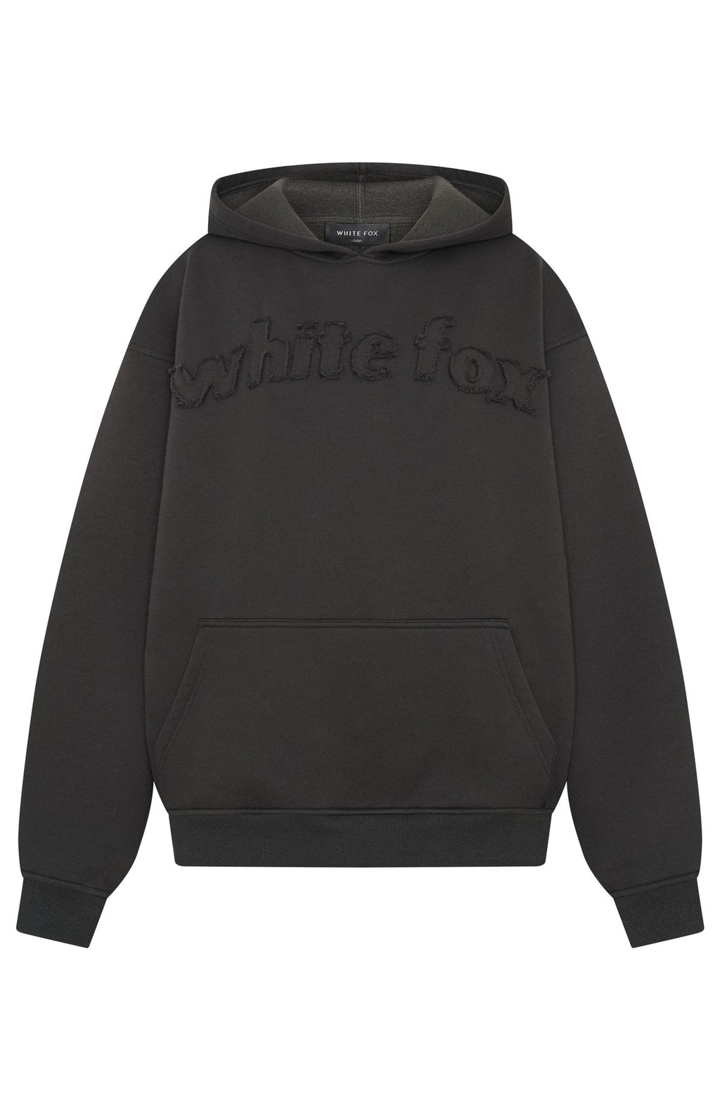 White Fox From The Archives Lexi Oversized Hoodie Charcoal