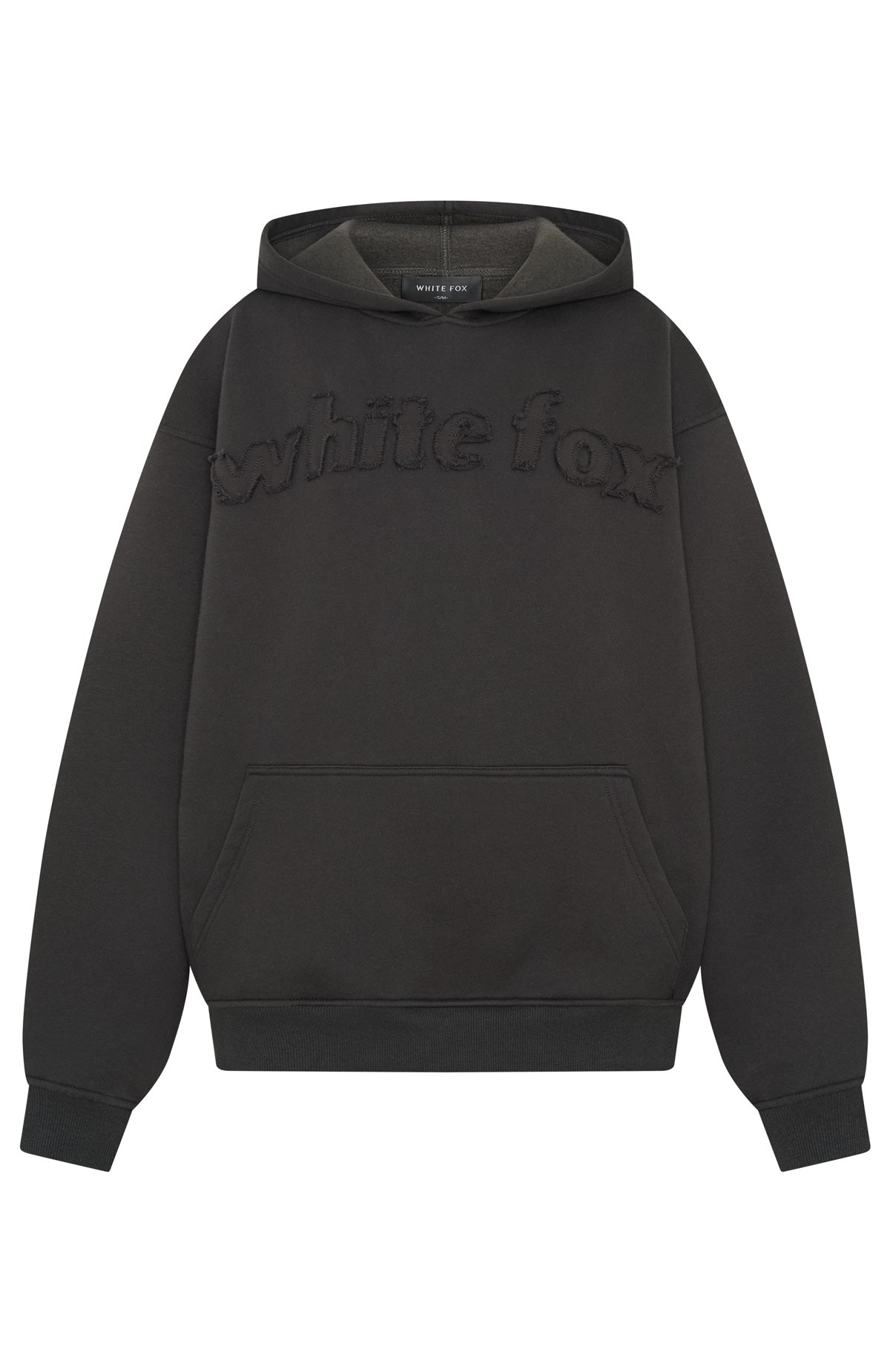 White Fox From The Archives Lexi Oversized Hoodie Charcoal