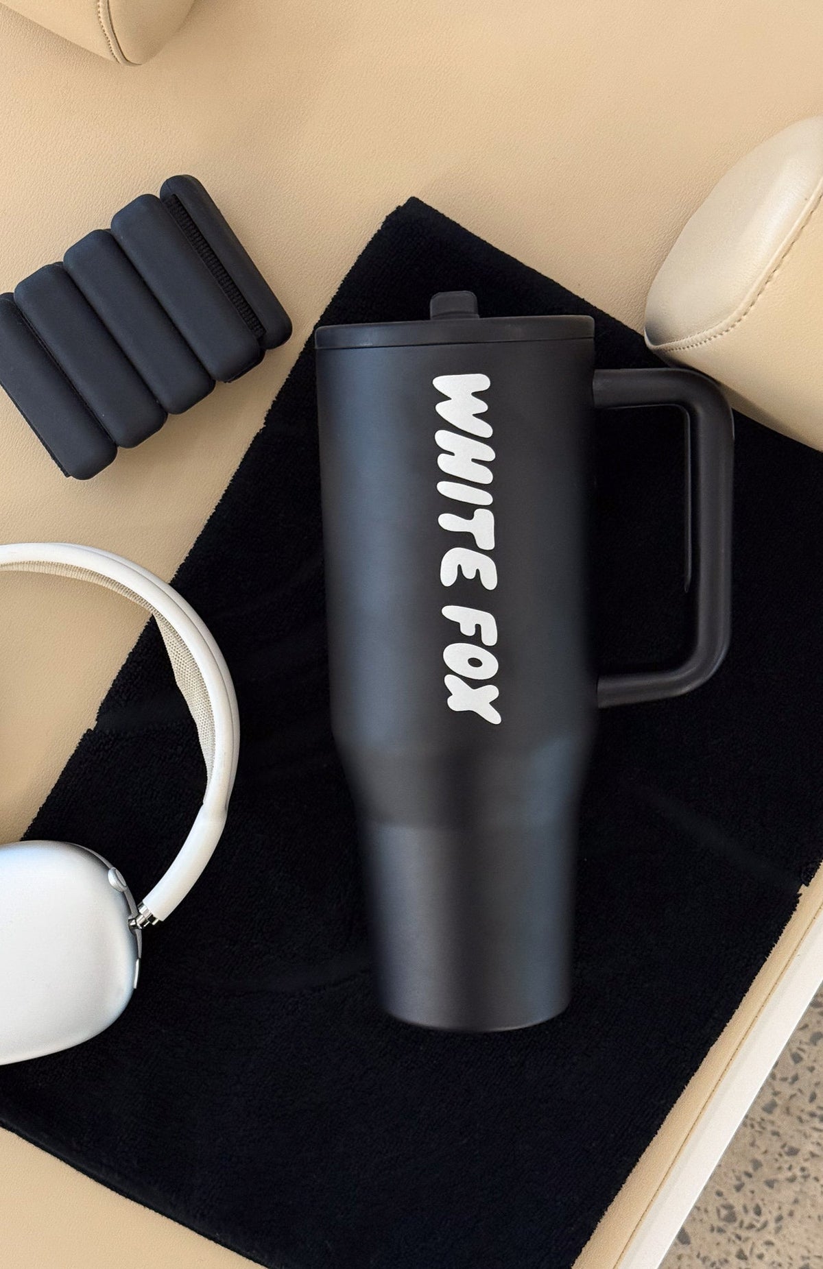 White Fox Stellan Drink Bottle 1.2 Litre Black