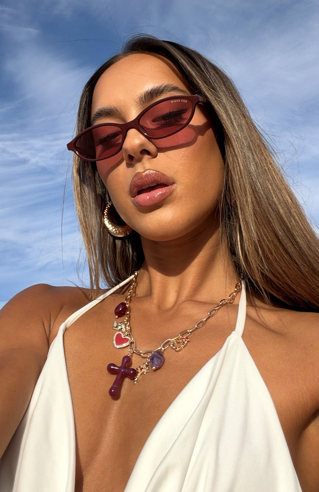 White Fox Adalee Necklace Gold