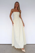 White Fox Take Back Maxi Dress Lemon