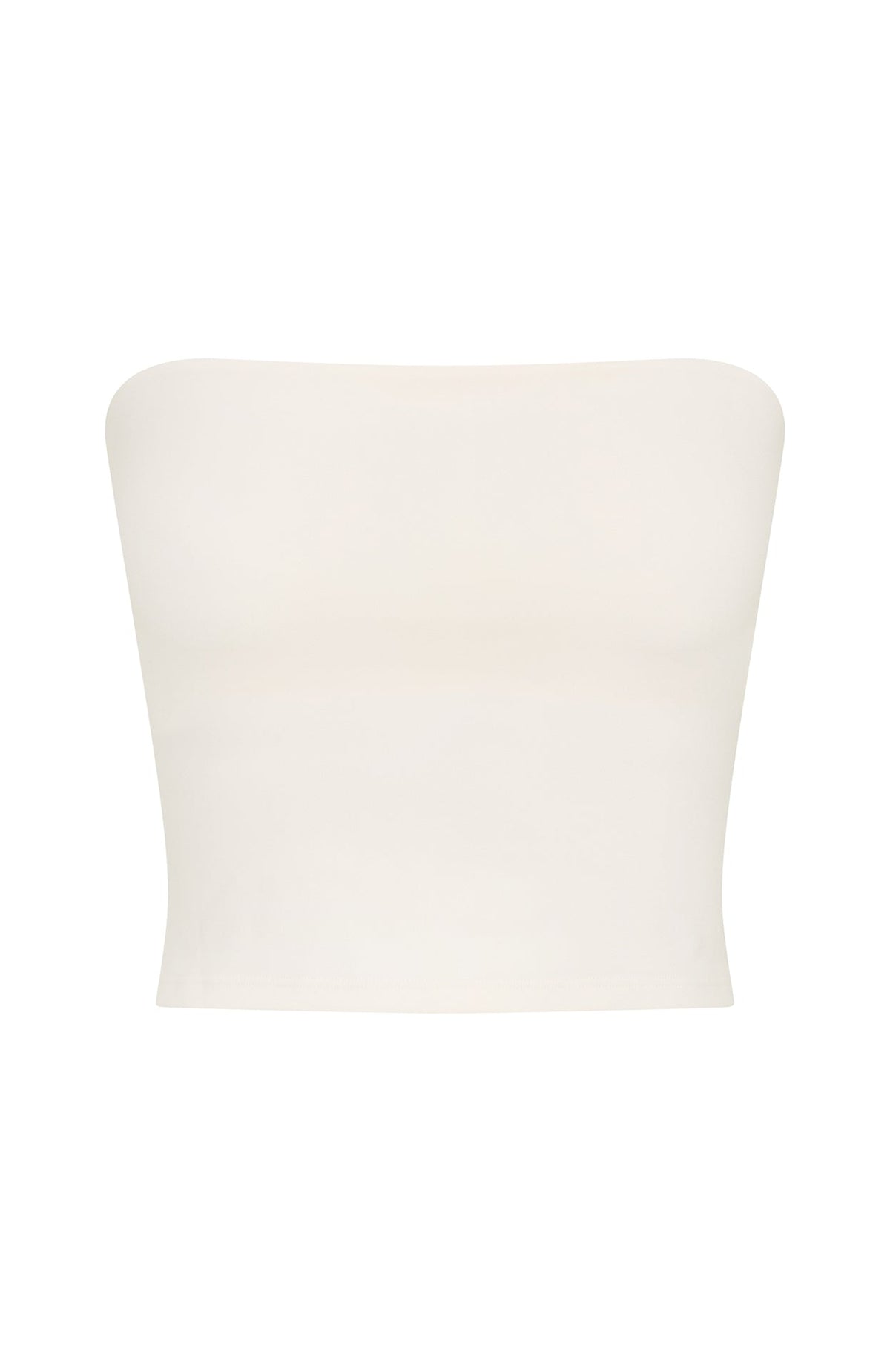 White Fox Discipline Strapless Crop Cream