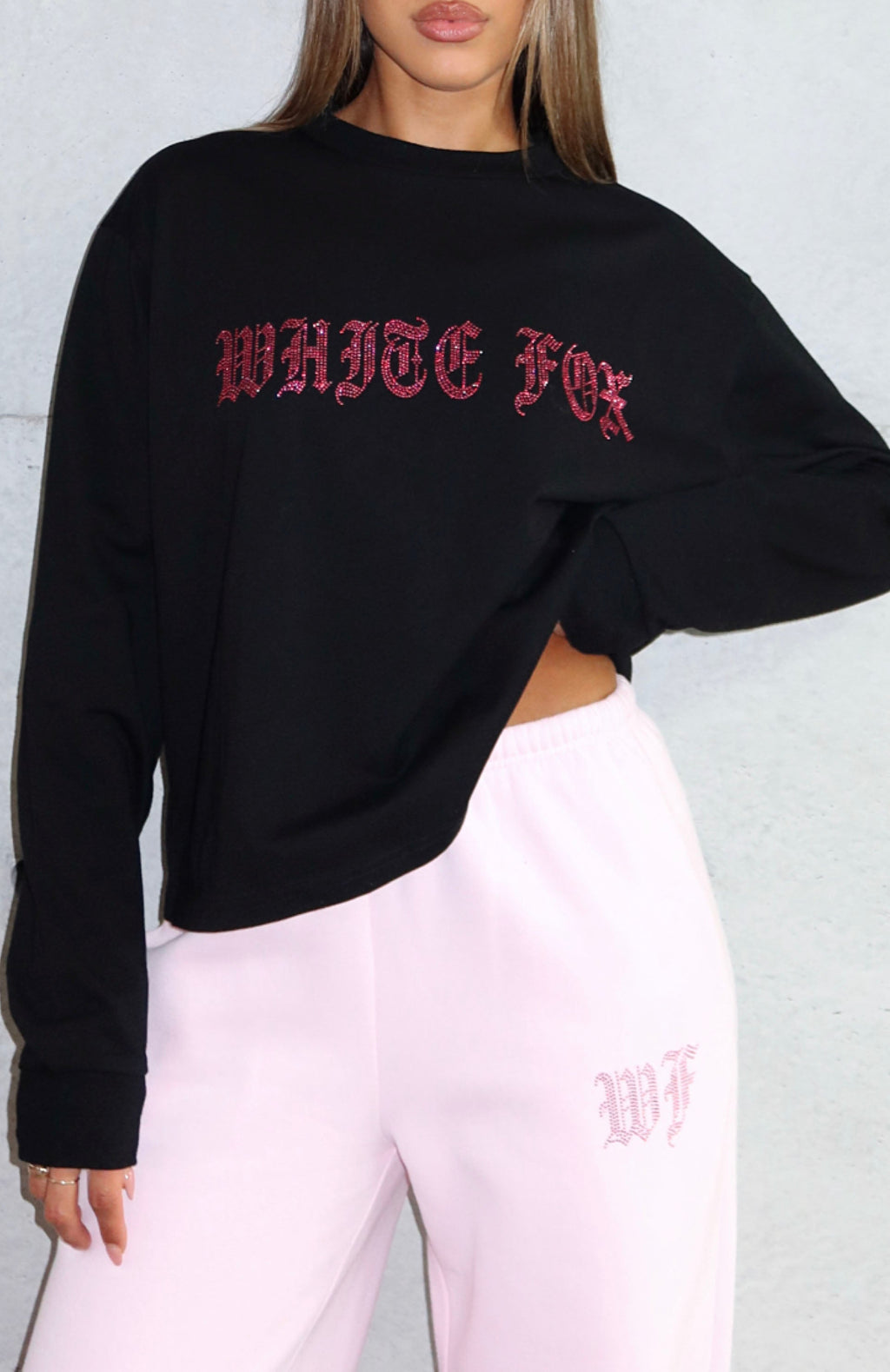White Fox Lucky Ones Long Sleeve Tee Black