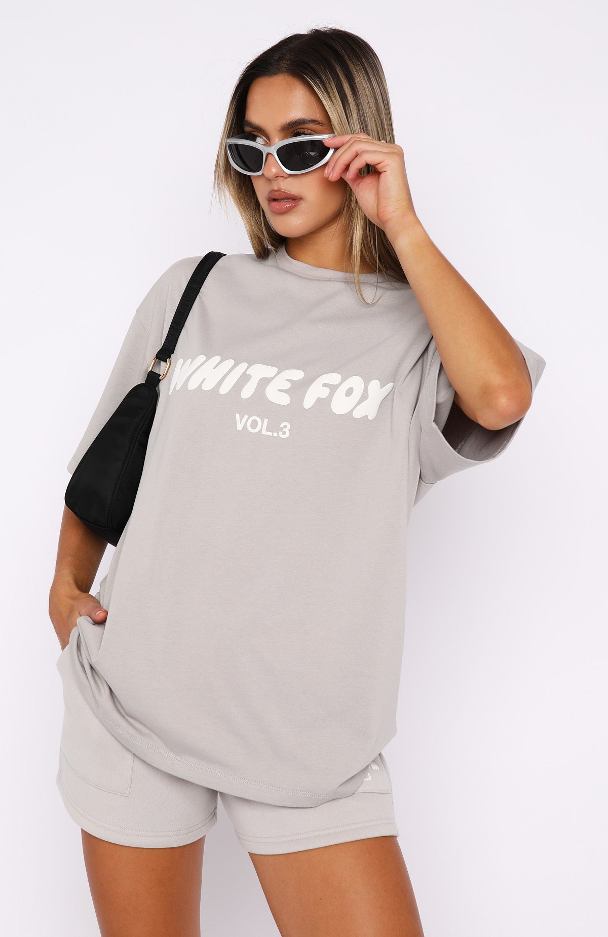 White Fox Offstage Oversized Tee Moon