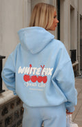 White Fox Club 14 Cassie Boxy Hoodie Blue