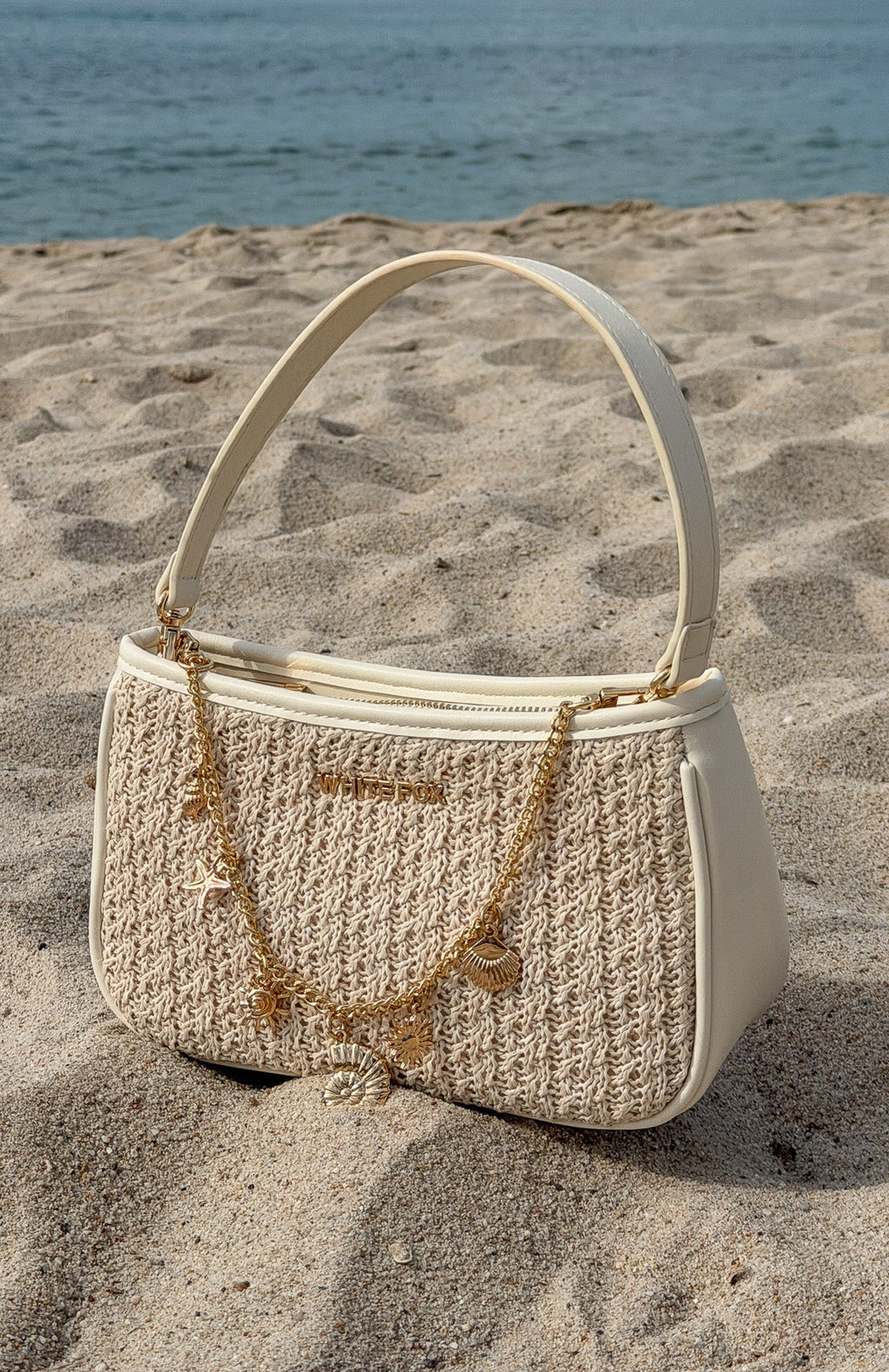 White Fox Grady Shoulder Bag Cream
