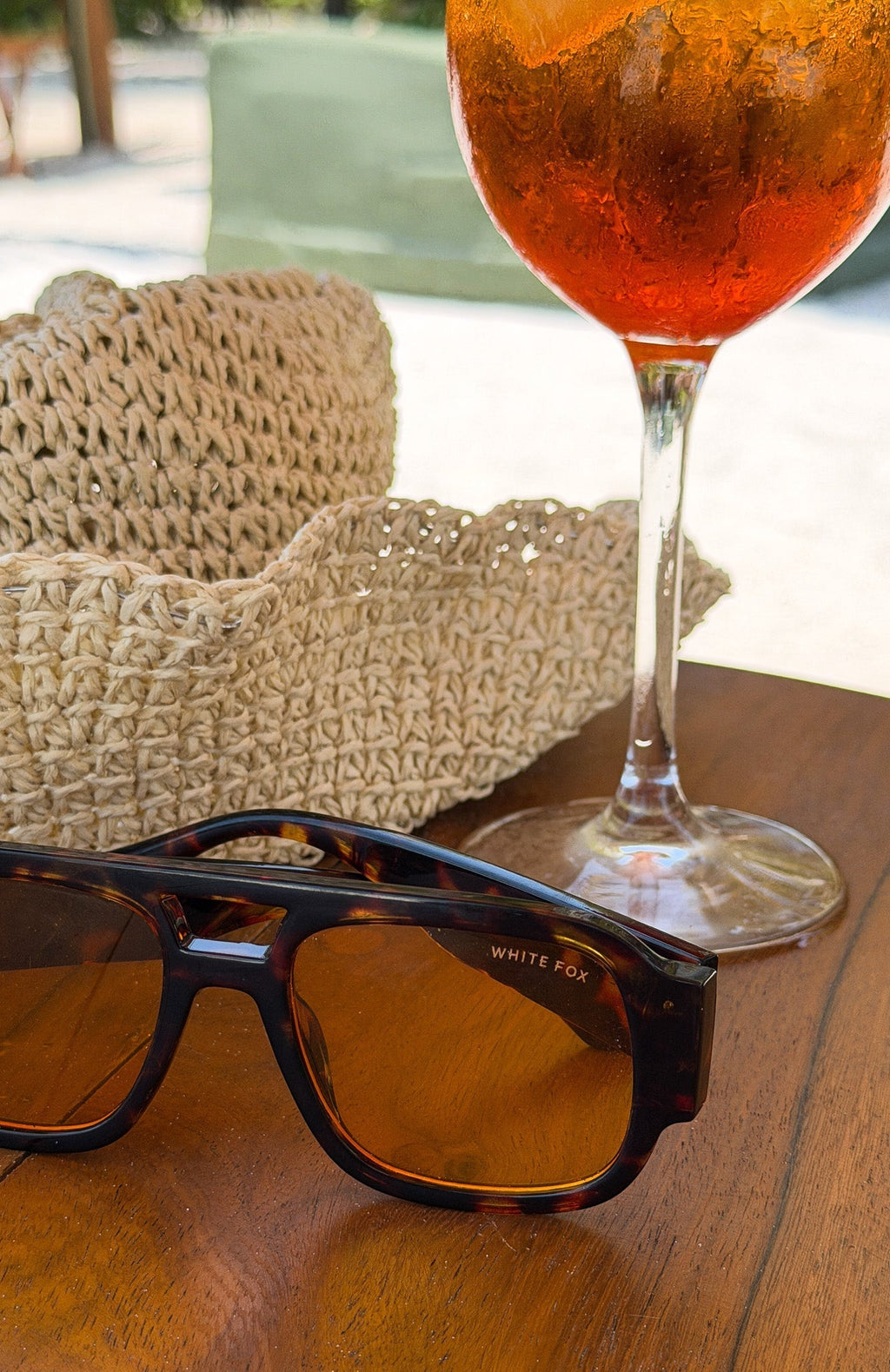 White Fox Tirza Sunglasses Tortoise/Yellow
