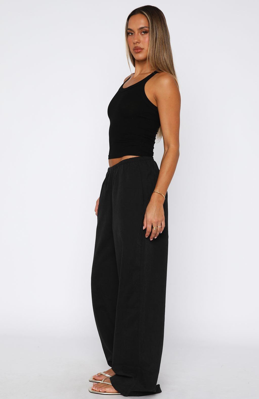White Fox Take A Stance Pants Black