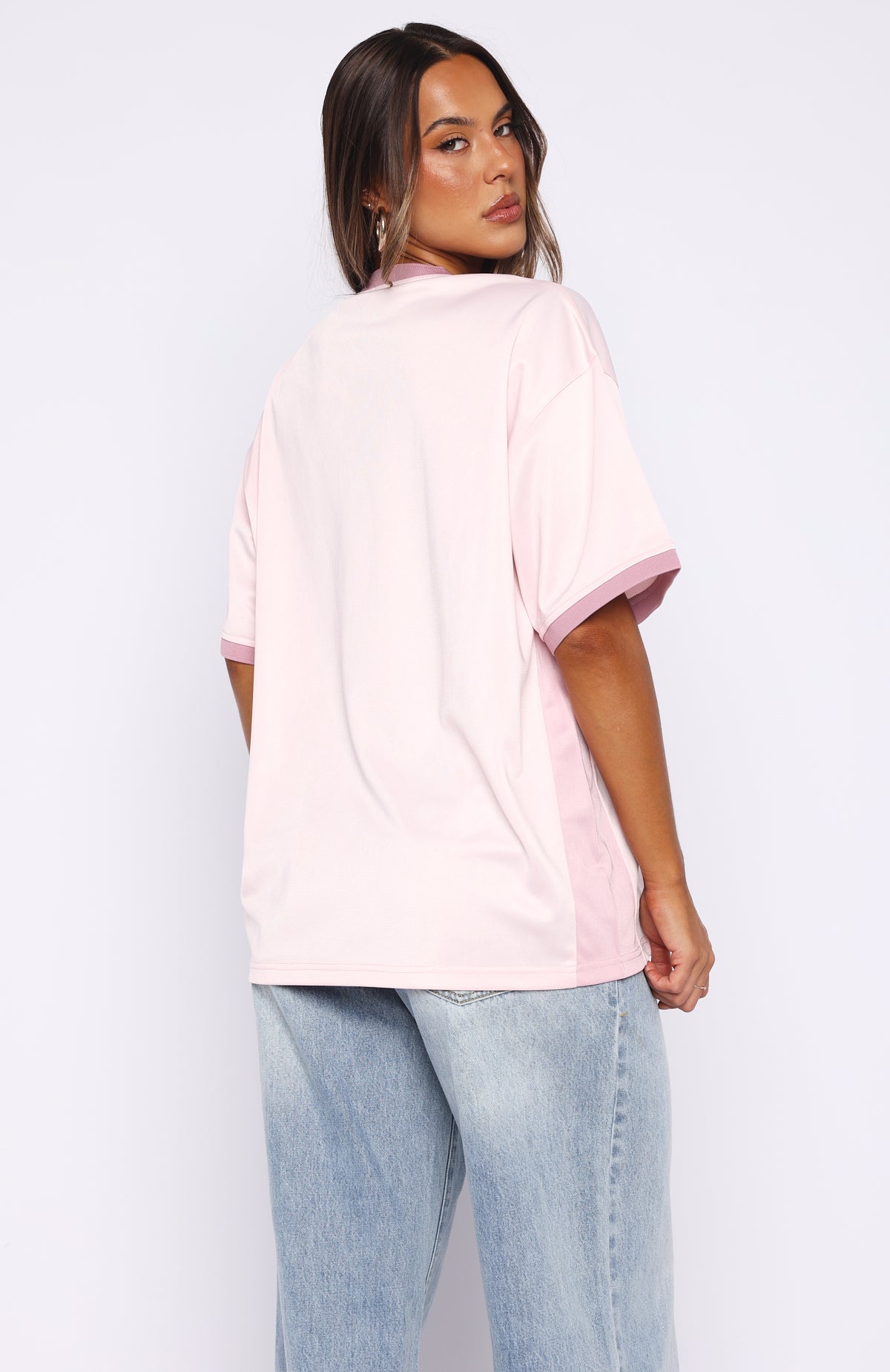 White Fox She's Out Of My League Oversized Jersey Pink