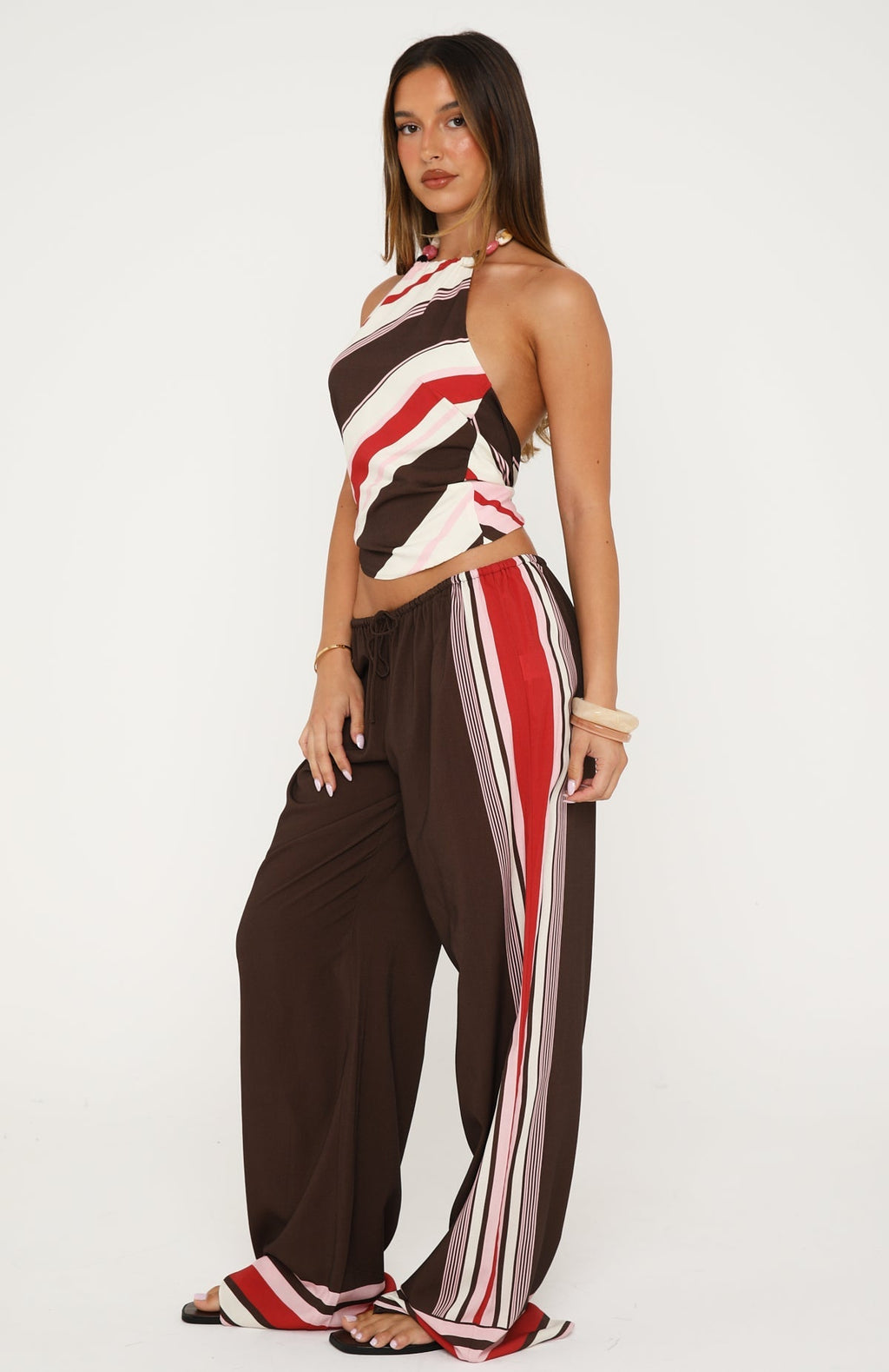 White Fox Tropic Muse Pants Raspberry Love