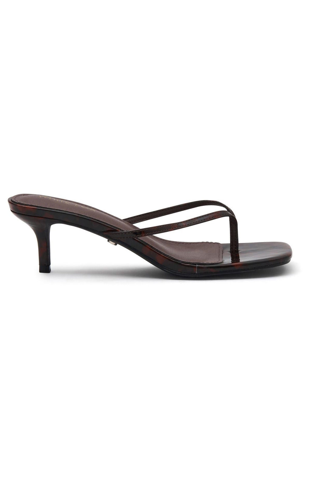 White Fox Hamptons Thong Heels Tortoise
