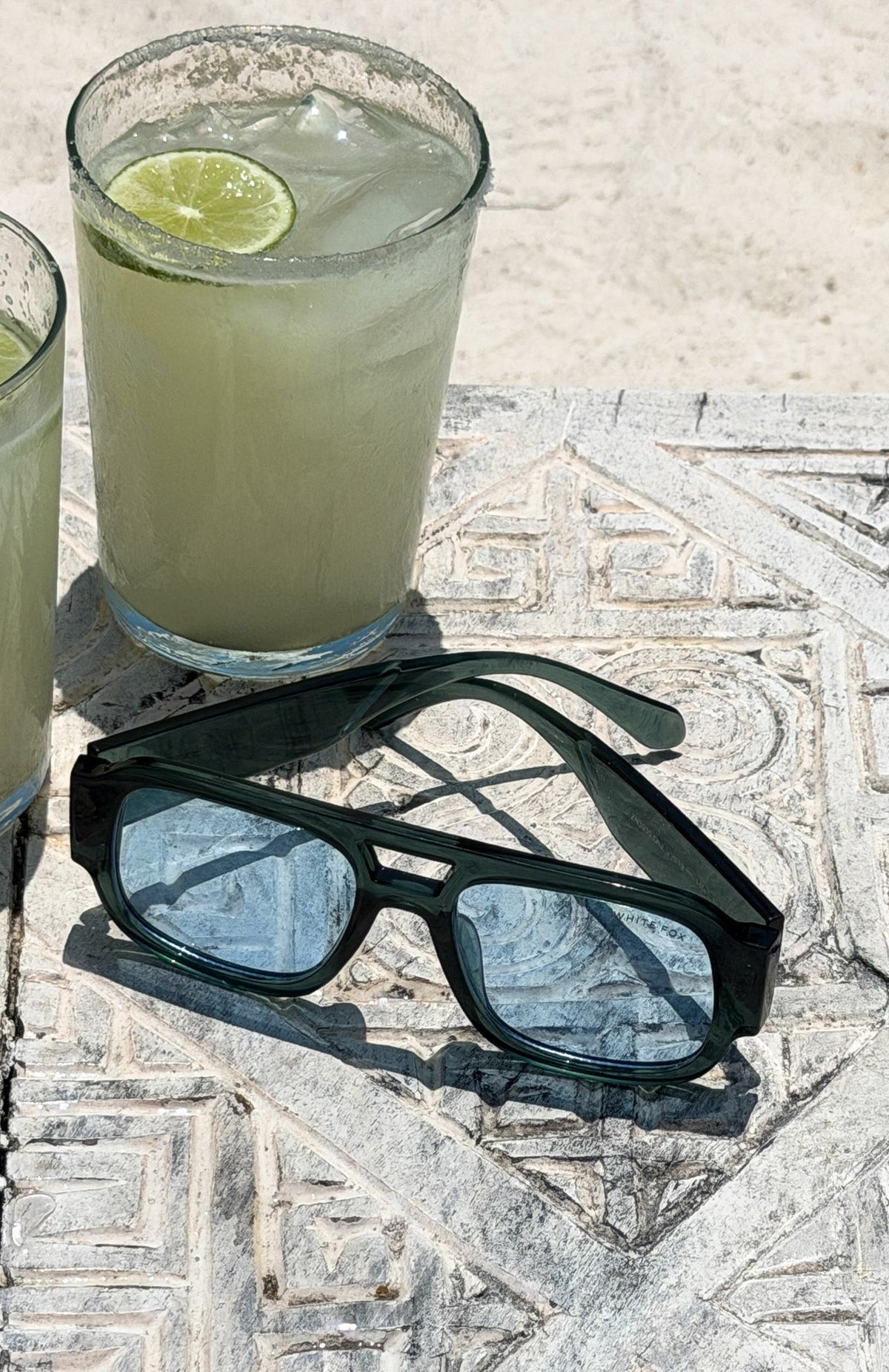 White Fox Tirza Sunglasses Aqua/Blue