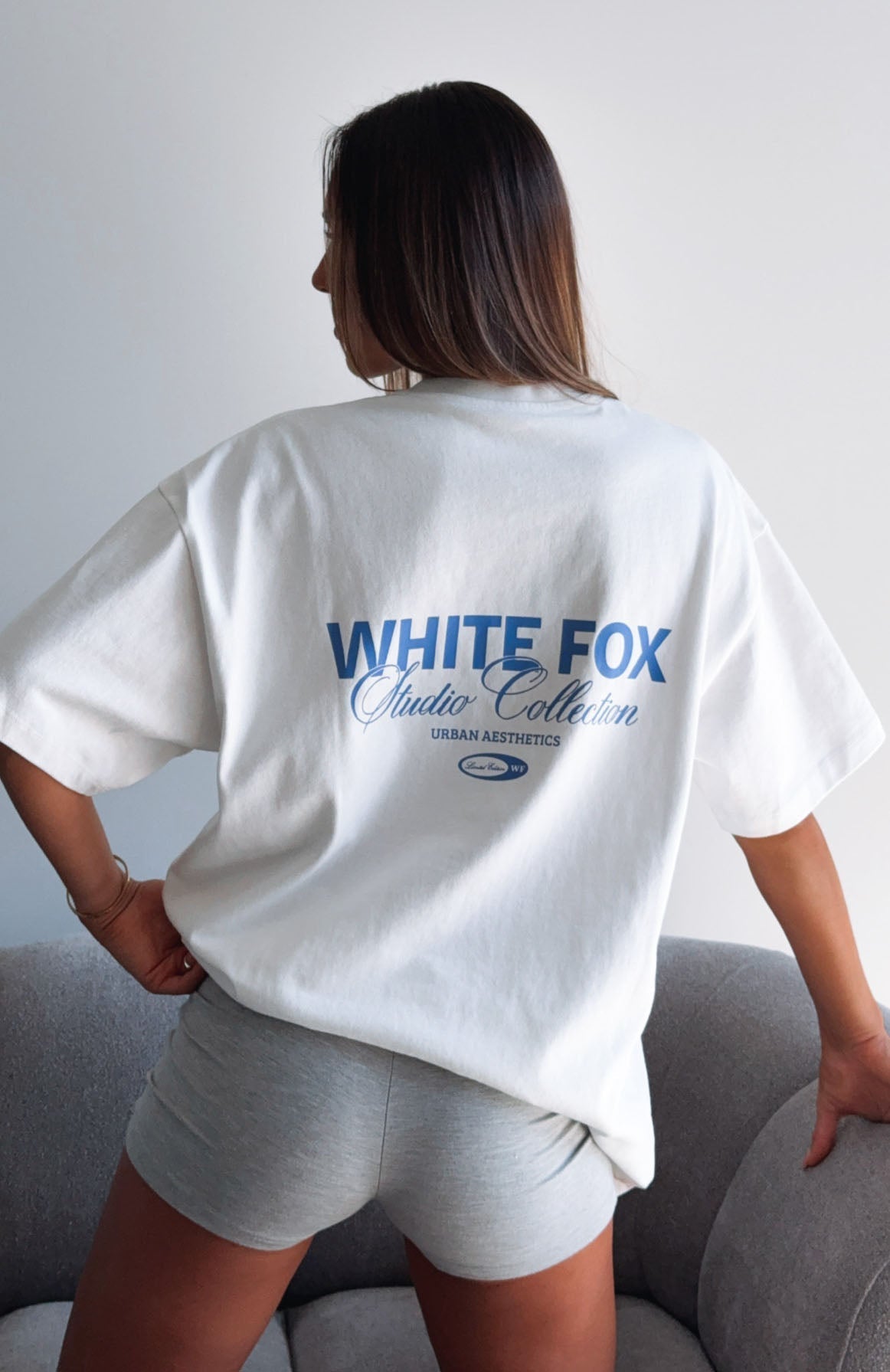 White Fox Having My Way Oversized Tee White