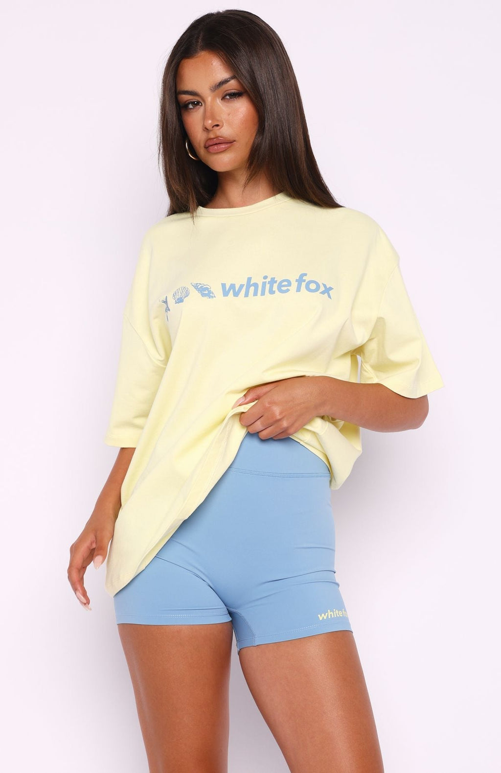 White Fox Tropic Rush Bike Shorts Blue