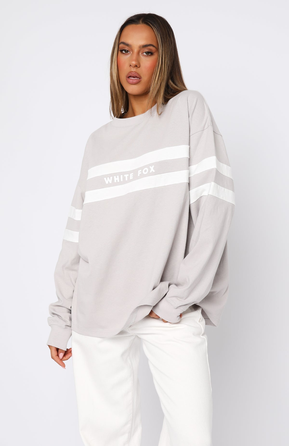White Fox You're My Inspiration Long Sleeve Tee Moon