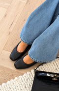 White Fox Lester Ballet Flats Black