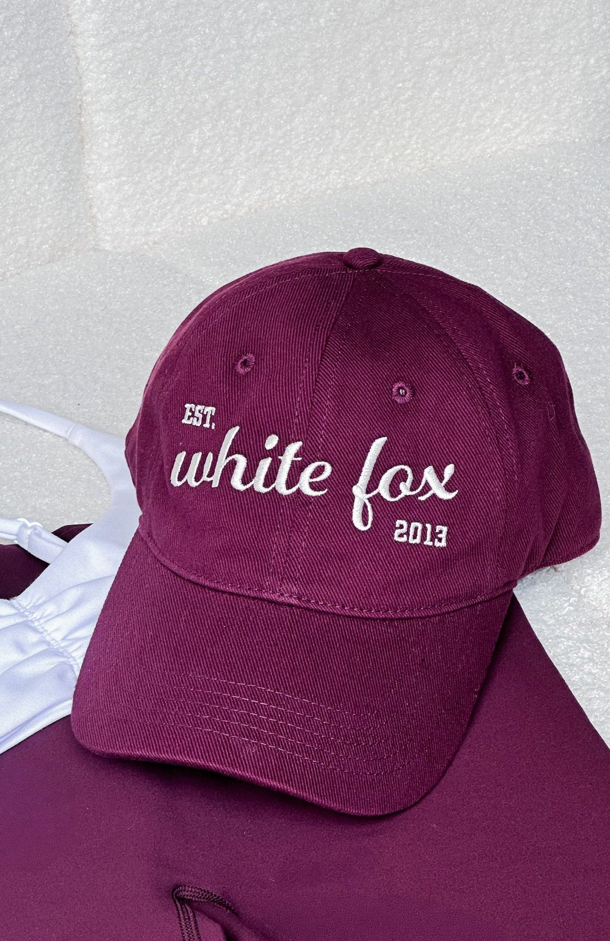 White Fox Celebrating Me Cap Burgundy